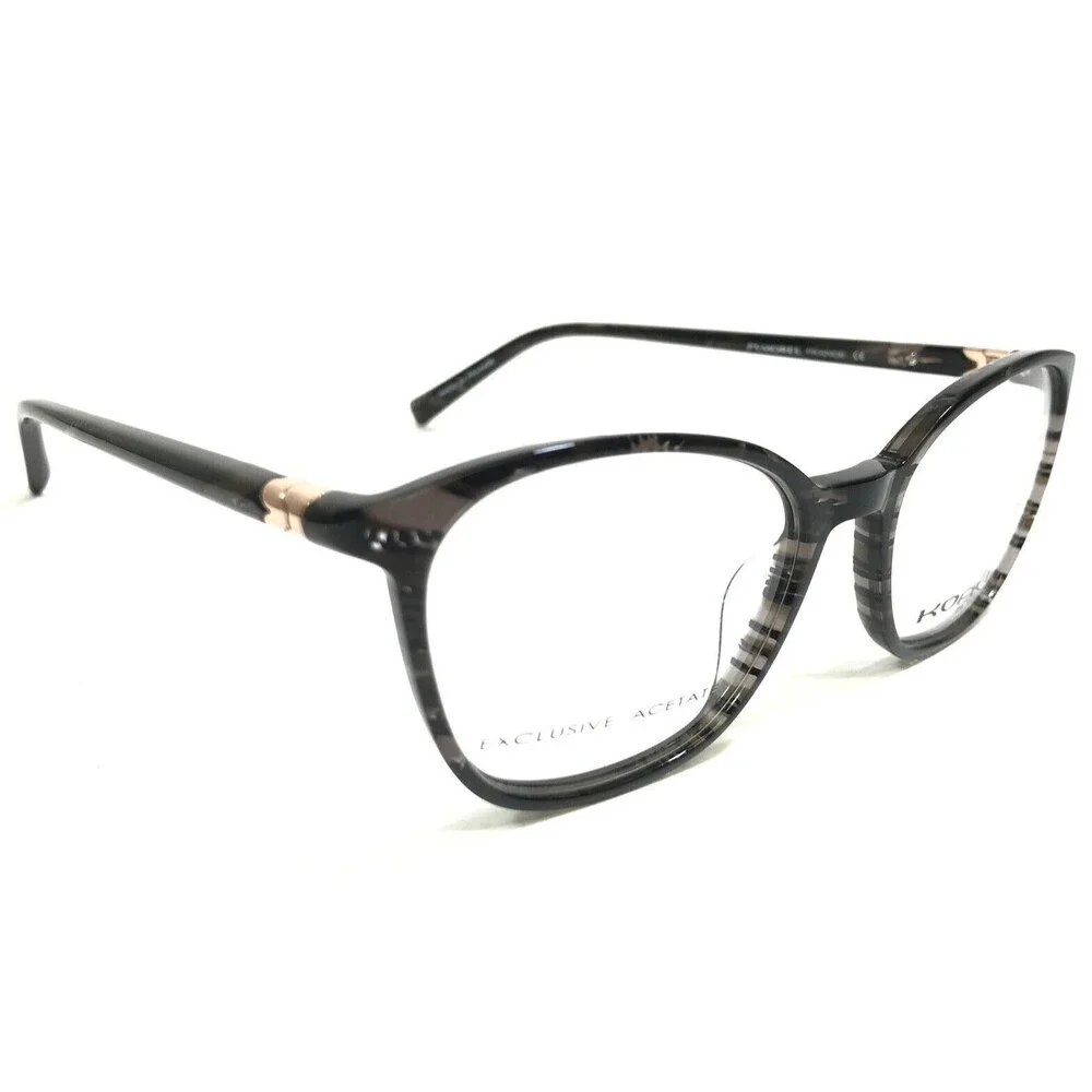 Morel Eyeglasses Frames KOALI 20015K NN03 Clear Black Gray Cat Eye 50-17-140